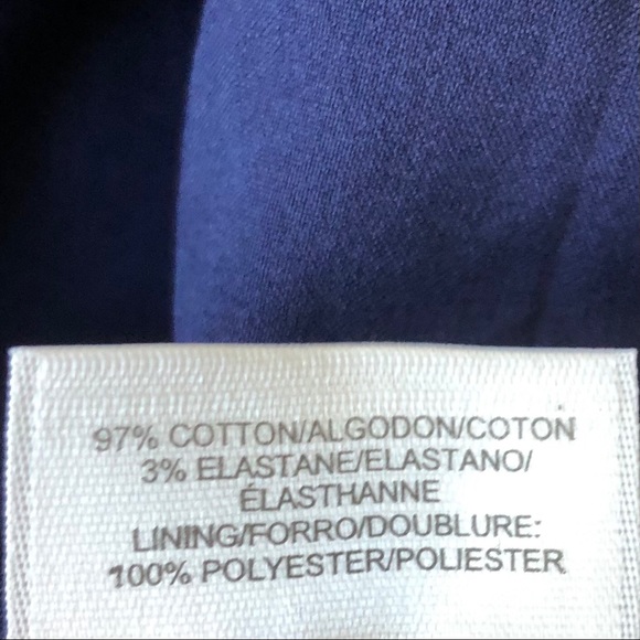 NWT ANNE KLEIN Navy Floral Dress Blue Fit & Flare - Picture 5 of 5